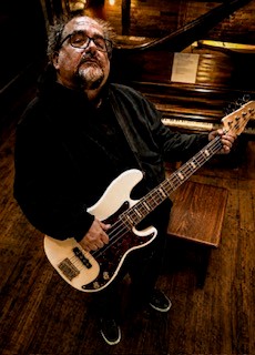 Portrait of Jim Reilley with bass